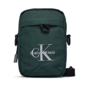 Saszetka Calvin Klein Bold Logo Nylon Slim Reporter LV04D3231G Zielony