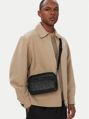 Saszetka Calvin Klein Emblem Aop Deboss Camera Bag LV04D3563G Czarny
