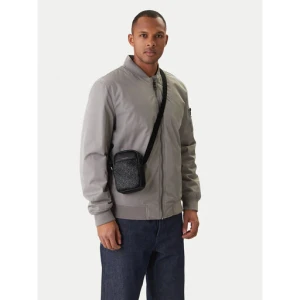 Saszetka Calvin Klein Emblem Aop Emboss Slim Reporter LV04D3228G Czarny