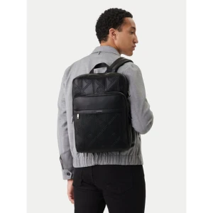 Saszetka Calvin Klein Emblem Aop Emboss Slim Square Bp LV04D3328G Czarny