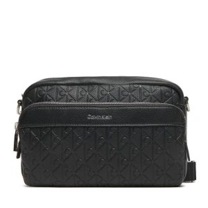 Saszetka Calvin Klein Emblem Emboss Camera Bag LV04D3203G Czarny