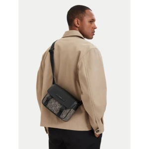 Saszetka Calvin Klein Mixed Emblem Aop LV04D3451G Beżowy