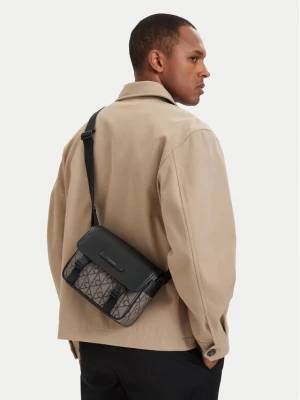 Saszetka Calvin Klein Mixed Emblem Aop LV04D3451G Beżowy