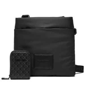 Saszetka Calvin Klein Puffer Utility Flatpack LV04D3224G Czarny