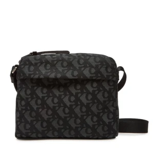 Saszetka Calvin Klein Slouched Monogram Mini Zip Fligh LV04G3175G Czarny