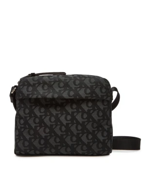 Saszetka Calvin Klein Slouched Monogram Mini Zip Fligh LV04G3175G Czarny
