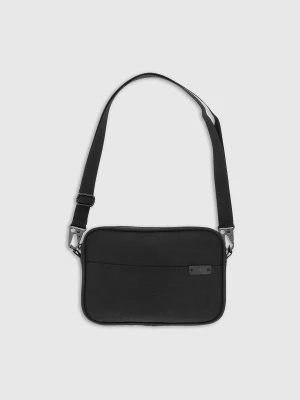 Saszetka crossbody uniseks - czarna 4F