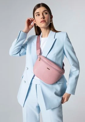 Saszetka damska z imitacji skóry różowa Wittchen