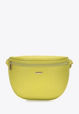 Saszetka damska z imitacji skóry żółta Wittchen