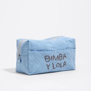 Saszetka duża len jasnoniebieska BIMBA Y LOLA