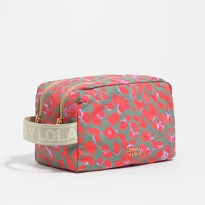 Saszetka duża nylon Leopard akwamaryna BIMBA Y LOLA