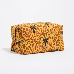Saszetka duża nylon Leopard palms żółta BIMBA Y LOLA