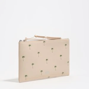 Saszetka duża skóra Palms piaskowa BIMBA Y LOLA