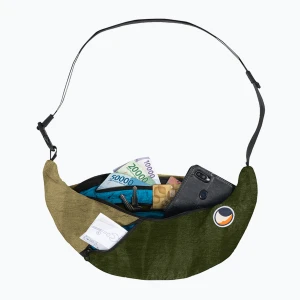 Saszetka na ramię Ticket To The Moon Upcycled Sling army green/brown