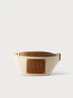 Saszetka nerka LOVE MOSCHINO beżowy