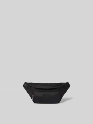 Saszetka nerka z detalem z logo Dsquared2 Czarny