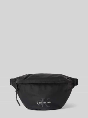 Saszetka nerka z wyhaftowanym logo model 'BOLD WAISTBAG' Calvin Klein Czarny