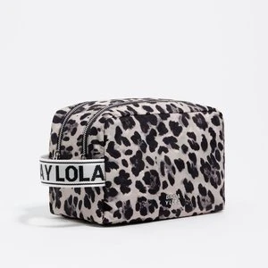 Saszetka nylon print Leopard szara BIMBA Y LOLA
