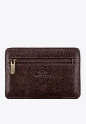 Saszetka skórzana z kieszenią na suwak Wittchen