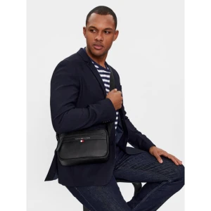 Saszetka Tommy Hilfiger Essential Pu Ew Reporter AM0AM12093 Czarny