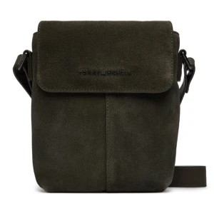 Saszetka Tommy Hilfiger Metal Logo Suede Crossbody Bag AM0AM14262 Zielony