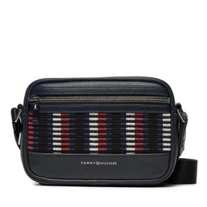 Saszetka Tommy Hilfiger Th Corp Leather Camera AM0AM12722 Granatowy