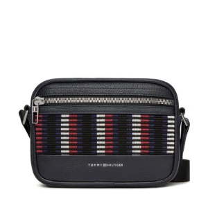 Saszetka Tommy Hilfiger Th Corp Leather Camera AM0AM12722 Granatowy