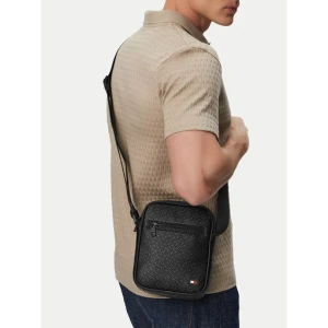 Saszetka Tommy Hilfiger Th Embossed Flag Mini Reporter AM0AM14193 Czarny