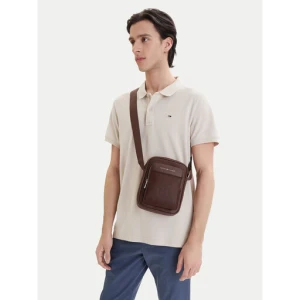 Saszetka Tommy Hilfiger Th Flag Monogram Mini Reporter AM0AM14138 Brązowy