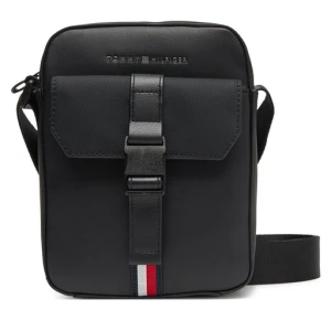 Saszetka Tommy Hilfiger Th Foundation Mini Reporter AM0AM13479 Czarny