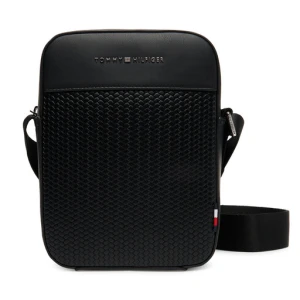 Saszetka Tommy Hilfiger Th Woven Mini Reporter AM0AM13661 Czarny