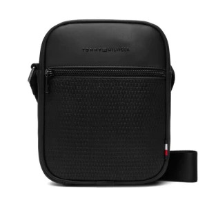 Saszetka Tommy Hilfiger Th Woven Mini Reporter AM0AM14095 Czarny