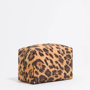 Saszetka trapez średniej wielkości nylon Leopard naturalna BIMBA Y LOLA