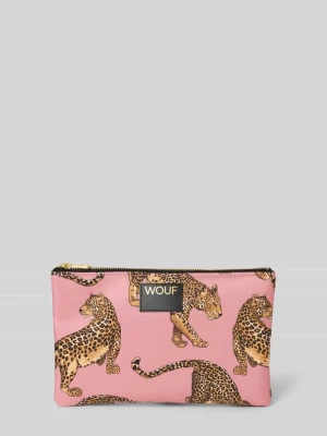 Saszetka z naszywką z logo model ‘Blush Leopard’ WOUF