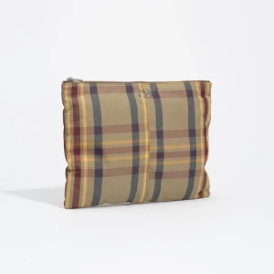 Saszetka żakard tartan khaki burgund BIMBA Y LOLA