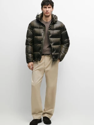 Kurtka Puchowa Shiny - Zielony - Massimo Dutti - Male