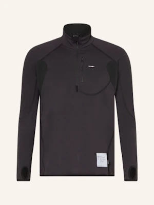 Satisfy Koszulka Do Biegania Ghostfleece™ Half Zip schwarz