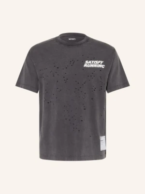 Satisfy Koszulka Do Biegania Mothtech schwarz