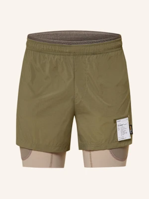 Satisfy Szorty Do Biegania 2 W 1 Techsilk™ Cordura® 8in gruen