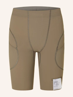 Satisfy Szorty Do Biegania Justice Cargo Half Tights beige