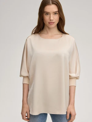 Satynowa bluzka Bine w kolorze kremowym Joop