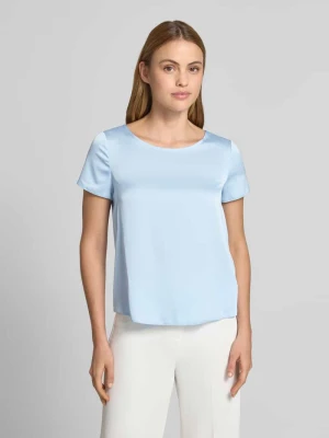 Satynowa bluzka z okrągłym dekoltem RINASCIMENTO