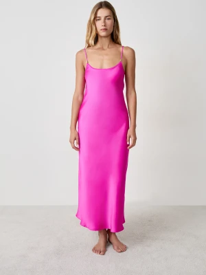 Satynowa halka nocna na cienkich ramiączkach Etam