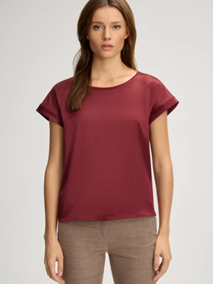 Satynowa koszula Taila w kolorze bordowym Joop