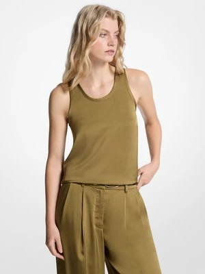 Satynowa koszulka na ramiączkach o fasonie bokserki MICHAEL Michael Kors