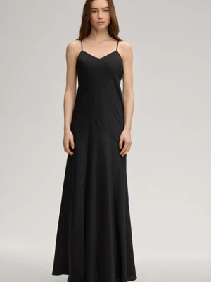 Satynowa sukienka Delci w kolorze czarnym Joop