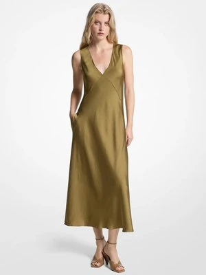 Satynowa sukienka midi MICHAEL Michael Kors