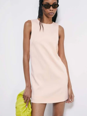 Satynowa sukienka mini z detalem biżuteryjnym PATRIZIA PEPE