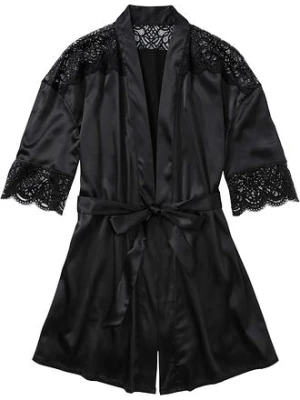 Satynowe kimono z efektem połysku bonprix