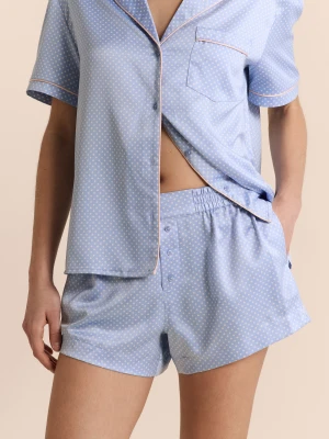 Satynowe szorty piżamowe w groszki Etam